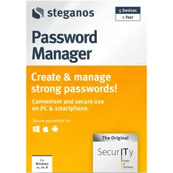 Steganos Passwort-Manager  –  Starke Passw√∂rter sicher verwalten