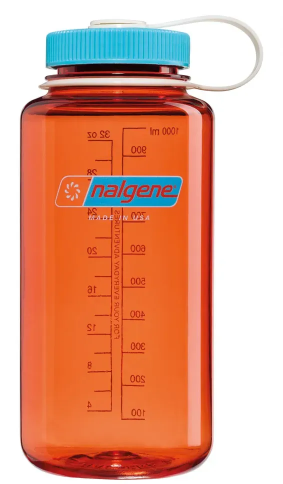 Nalgene Trinkflasche Wide Mouth Sustain 1,0L flame blue atoll