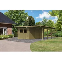 Karibu Eco Carport mit Abstellraum 3 5,09 x 5,76 m kdi