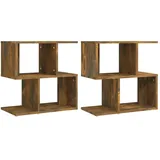 vidaXL Nachtschrank 2 Stk. 50 x 30 x 51,5 cm Braun