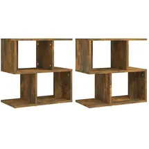 vidaXL Nachtschrank 2 Stk. 50 x 30 x 51,5 cm Braun