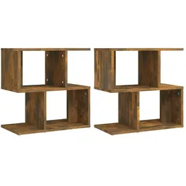 vidaXL Nachtschrank 2 Stk. 50 x 30 x 51,5 cm Braun