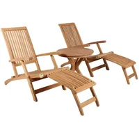Mr. Deko Gartenmöbelset 3-tlg. Teak