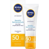 NIVEA UV Face Sensitive Protect SPF50 Sonnenschutzcreme Gesicht Sensitiv LSF 50