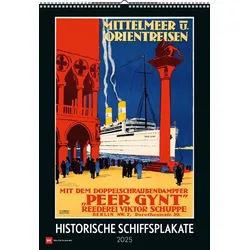 Historische Schiffsplakate Kalender 2025
