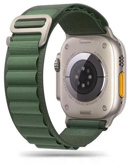 Nylon Pro Strap for Apple Watch 4 / 5 / 6 / 7 / 8 / 9 / SE / Ultra 1 / 2 (42 / 44 / 45 / 49 mm) - Dark Green