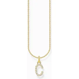 Thomas Sabo Buchstabenkette C Gold/Silber