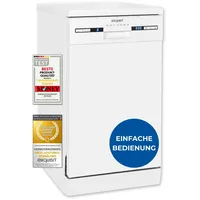 GGV Exquisit Exquisit Geschirrspüler, 9 Maßgedecke, Spülmaschine 45 cm,