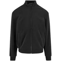 URBAN CLASSICS Colour Block Polar Fleece Reißverschlusspullover - Black