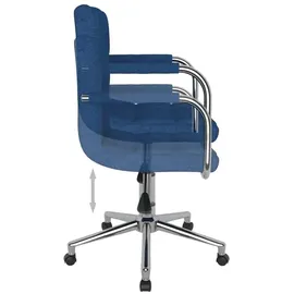 vidaXL Bürostuhl Drehbar Blau