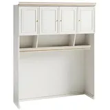 aea Kleiderschrank mit Nische für Hocker 63 x 246 x 202 cm Weiß