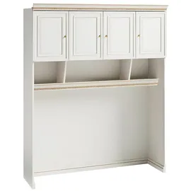 aea Kleiderschrank mit Nische für Hocker 63 x 246 x 202 cm Weiß