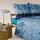 BASSETTI Paraggi Floral Blau 135 x 200 cm + 80 x 80 cm