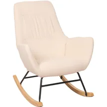 MCW Schaukelstuhl MCW-N13 Stoff/Textil 320 g/m2 320 g/m2 80 x 100 x 80 cm Weiß ergonomisch