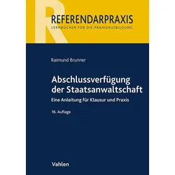 Abschlussverfügung der Staatsanwaltschaft