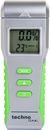 WZ 1300 - Feuchtigkeitsmesser mit Feststellfunktion und Temperaturmessung, für unterschiedliche Materialien