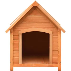 vidaXL Hundehütte Kiefernholz & Tannenholz Massiv 72x85x82 cm