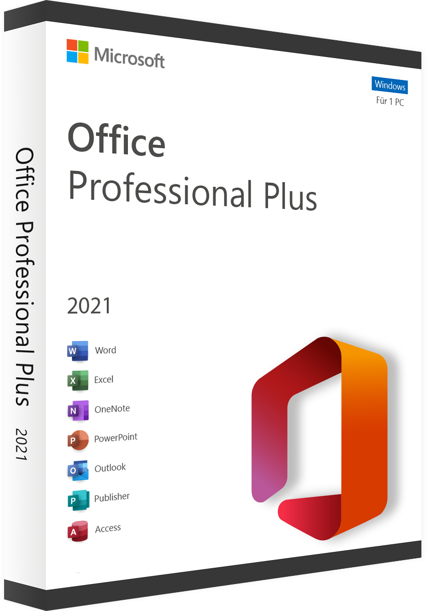 Microsoft Office 2021 Professional Plus - Produktschlüssel - Sofort-Download - Vollversion - Deutsch