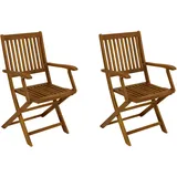 DEGAMO Benita Gartenstuhl 52 x 58 x 91 cm braun 2 St.