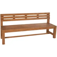 CLP Gartenbank, Teak, Holz, 240x85x50 cm, Gartenmöbel, Gartenbänke