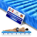 Matratzen Topper 180x200 cm Gelschaum – Orthopädischer 7-Zonen Memory Foam Topper, atmungsaktiv & rutschfest, Höhe 8cm, ideal für Boxspringbett & Matratze – Matratzen Perfekt