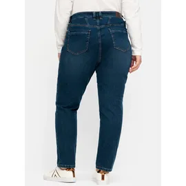 sheego Stretch-Jeans in dark blue denim | Gr.: 54