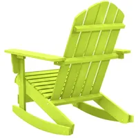 vidaXL Adirondack-Schaukelstuhl Massivholz Tanne Grün