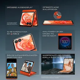 Motorola Razr 50 8 GB RAM 256 GB Spritz Orange