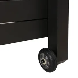 Mendler HWC-O18 Lounge-Gartenliege 193 x 126 x 204 cm Schwarz