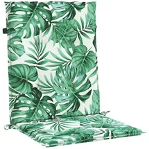 vidaXL Sitzauflage 100 x 50 x 3 cm Blattmuster 2 St.