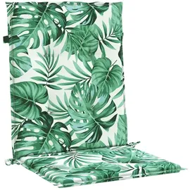 vidaXL Sitzauflage 100 x 50 x 3 cm Blattmuster 2 St.