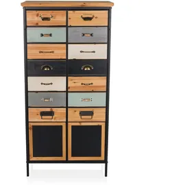 hjh living Continento 60 x 34 x 123 cm Mehrfarbig