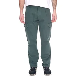 Denim Project Forest Herren nachhaltige Cargo-Hose Outdoor-Hose Baumwoll-Hose BCI-zertifiziert DP3890 573 Dunkelgrün - W30