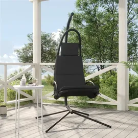 vidaXL Garten-Hängestuhl Creme 2-Sitzer