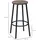 Homcom Barhocker 42 x 42 x 65 cm Braun/Schwarz