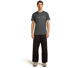 Icebreaker Merino 150 Tech Lite Range Stripes Obsidian S