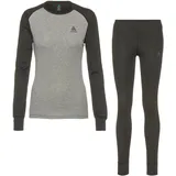 Odlo Damen Funktionsunterwäsche Set Active Warm ECO dark grey melange - grey melange, L