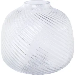 Tischvase HOME AFFAIRE "Marenne", transparent, H:20cm Ø:22,5cm, Glas, Vasen, aus Glas, mit wunderschönem Schliff