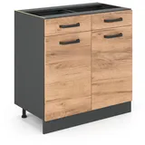 Vicco Küchenunterschrank R-Line 80 cm ohne Arbeitsplatte