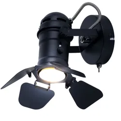 Wand Lampe Schlaf Gäste Zimmer Beleuchtung schwarz Spot verstellbar im Set inkl. LED Leuchtmittel