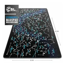 CSL Gaming Mauspad, XXL Schreibtischunterlage 900 x 400mm, Präzision & Geschwindigkeit, Celestial Map