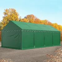 TOOLPORT Lagerzelt 4x8 m dunkelgrün