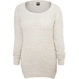 URBAN CLASSICS Damen Kvinder lang wrap Sweater Pullover, Weiß XL