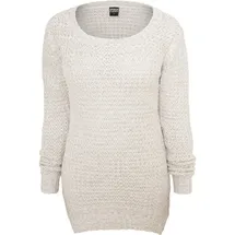URBAN CLASSICS Damen Kvinder lang wrap Sweater Pullover, Weiß XL