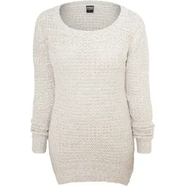 URBAN CLASSICS Damen Kvinder lang wrap Sweater Pullover, Weiß XL