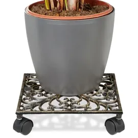 Relaxdays Pflanzenroller quadratisch 27,5 x 27,5 cm