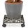 Relaxdays Pflanzenroller quadratisch 27,5 x 27,5 cm