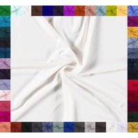0,5m Baumwoll-Jersey uni 8% Elastan Baumwollstoff elastisch Meterware Jersey-Stoff OEKO-Tex Kl 1, Farbe:creme