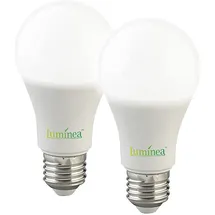 Luminea 2er-Set LED-Lampen mit Radar-Sensor, E27, 12 Watt, 1.150 lm, F, 6500 K