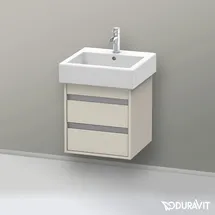 Duravit Waschtischunterschrank 2 Auszüge 45 x 48 x 44 cm Grau Matt